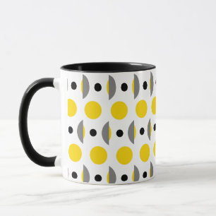 Dot Modern Yellow Grey Mok