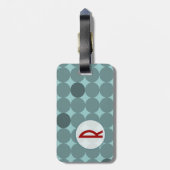 Dot Monogram Bagagelabel (Achterkant verticaal)