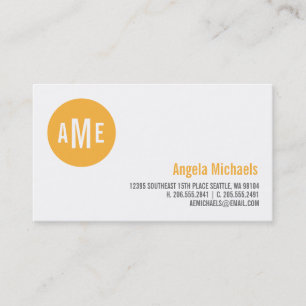 Dot Monogram Calling Card Contactkaartje