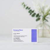 Dot Motif - blauw Visitekaartje (Staand voorkant)