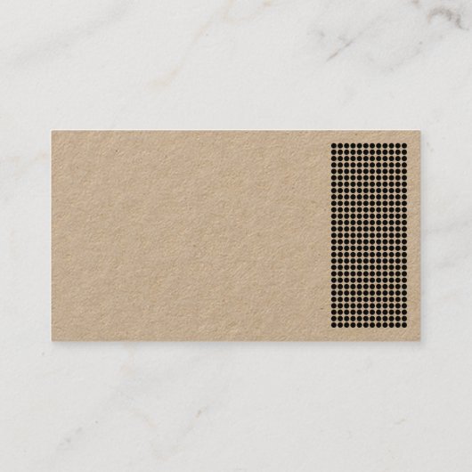 Dot Motif (Kraft) Visitekaartje (Achterkant)