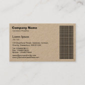 Dot Motif (Kraft) Visitekaartje (Voorkant)