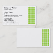 Dot Motif - Martian Green Visitekaartje (Voorkant / Achterkant)