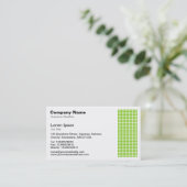 Dot Motif - Martian Green Visitekaartje (Staand voorkant)