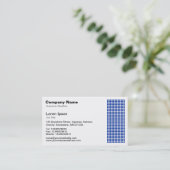 Dot Motif - Navy Blue Visitekaartje (Staand voorkant)