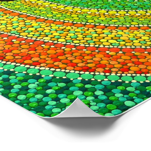 Dot Painting Bild "Lebensbaum" Poster (Hoek)