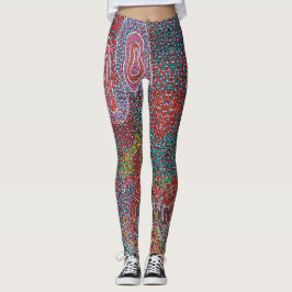 Dot Painting door Australische Aboriginal Artisten Leggings