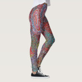 Dot Painting door Australische Aboriginal Artisten Leggings (Rechts)
