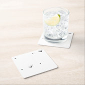Dot, Pale Grey Paper Coaster Kartonnen Onderzetters (Insitu)