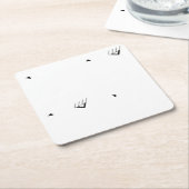 Dot, Pale Grey Paper Coaster Kartonnen Onderzetters (Schuin)