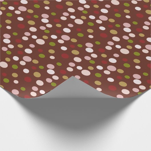 Dot Parade Espresso Cadeaupapier (Hoek)