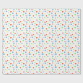 Dot Parade Heldere lentekleuren Cadeaupapier (Vlak)