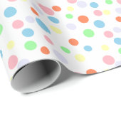 Dot Parade Heldere lentekleuren Cadeaupapier (Rol Hoek)