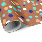 Dot Parade Kleuren van zee en strand Cadeaupapier (Rol Hoek)