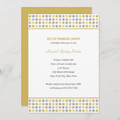 Dot Pattern Bedrijfs/BedrijfsUitnodiging - Kaart (Voorkant / Achterkant)