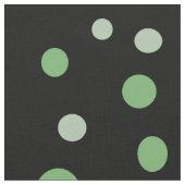 Dot Pattern Green and Grey Circles on Black Stof (Close Up)