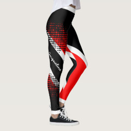 Dot Pattern Trinidad en Tobago Flag Leggings