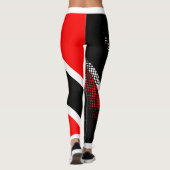 Dot Pattern Trinidad en Tobago Flag Leggings (Achterkant)