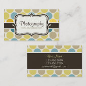 Dot Retro Calling Card Contactkaartje (Voorkant / Achterkant)