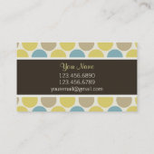 Dot Retro Calling Card Contactkaartje (Achterkant)