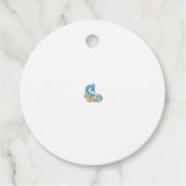 Dot, Sherpa Blue, Golden Sand Design Bedankjes Labels (Voorkant)