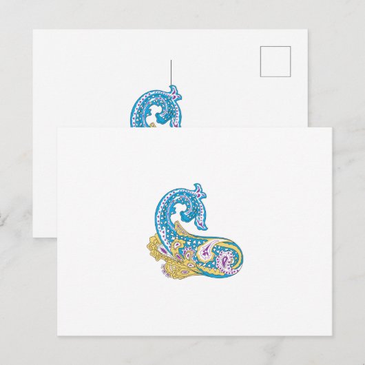 Dot, Sherpa Blue, Golden Sand Design Briefkaart (Voorkant / Achterkant)