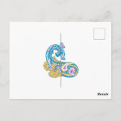 Dot, Sherpa Blue, Golden Sand Design Briefkaart (Achterkant)