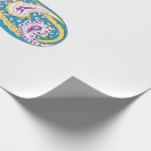 Dot, Sherpa Blue, Golden Sand Design Cadeaupapier (Hoek)