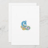 Dot, Sherpa Blue, Golden Sand Design Feestdagenkaart (Voorkant / Achterkant)