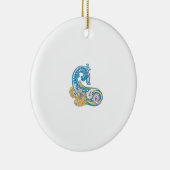 Dot, Sherpa Blue, Golden Sand Design Keramisch Ornament (Rechts)