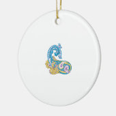Dot, Sherpa Blue, Golden Sand Design Keramisch Ornament (Links)