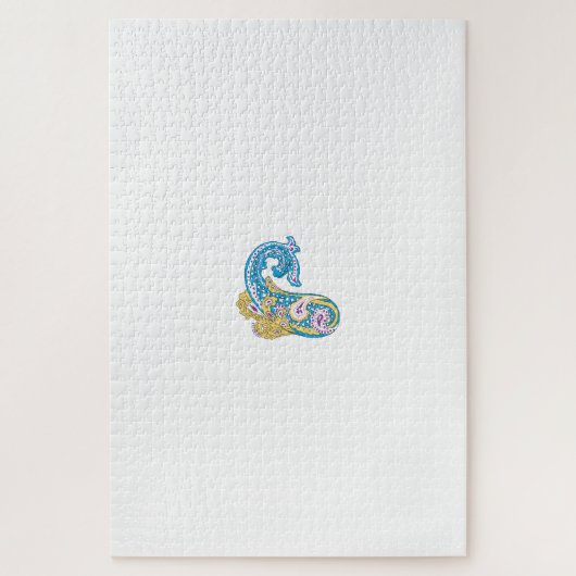 Dot, Sherpa Blue, Golden Sand Design Legpuzzel (Verticaal)