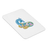 Dot, Sherpa Blue, Golden Sand Design Magneet (Rechterzijde)
