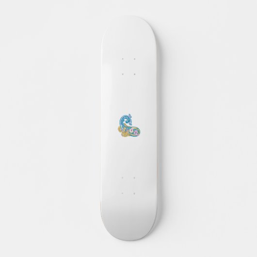 Dot, Sherpa Blue, Golden Sand Design Persoonlijk Skateboard (Voorkant)