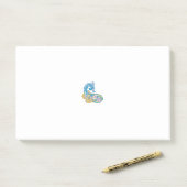 Dot, Sherpa Blue, Golden Sand Design Post-it® Notes (Op bureau)