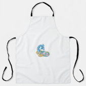 Dot, Sherpa Blue, Golden Sand Design Schort (Voorkant)