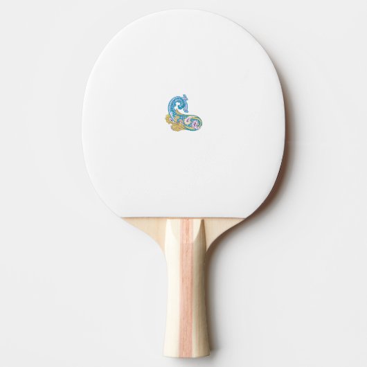 Dot, Sherpa Blue, Golden Sand Design Tafeltennisbatje (Voorkant)
