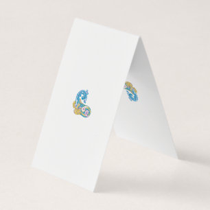 Dot, Sherpa Blue, Golden Sand Design Visitekaartje