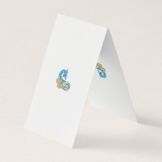 Dot, Sherpa Blue, Golden Sand Design Visitekaartje (Achterkant)