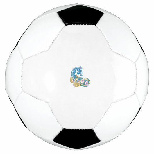 Dot, Sherpa Blue, Golden Sand Design Voetbal (Voorkant)