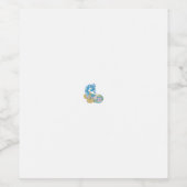 Dot, Sherpa Blue, Golden Sand Design Wijn Etiket (Enkel label)