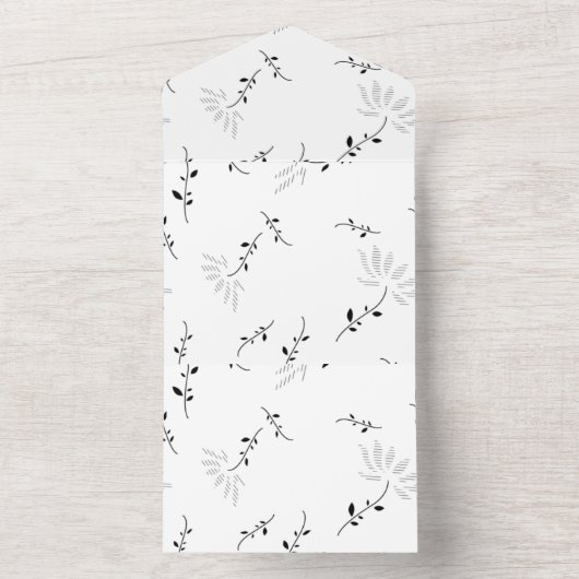 Dot, sneeuwverschuiving all in one uitnodiging (Binnen)