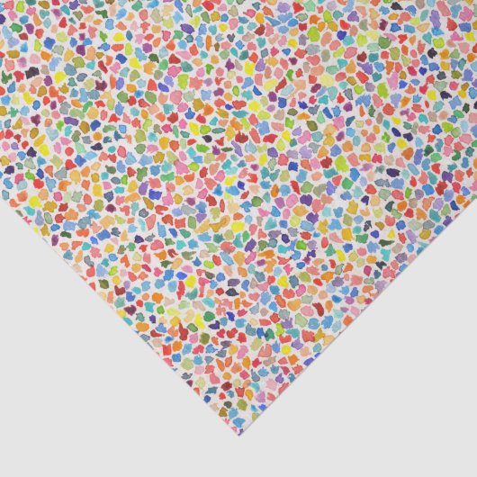 Dot Spots Moderne Kunst Schilderij Decoupage Tissuepapier (Detail)