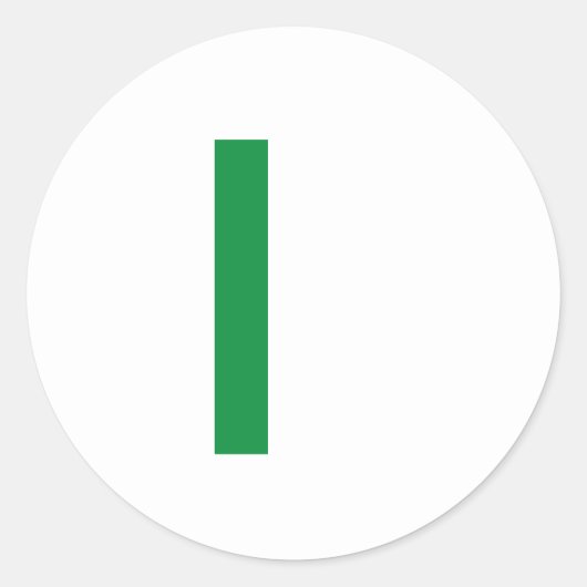 Dot Stickers Vlag van Italië Italiaans il Tricolor (Voorkant)