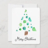 Dot Tree Christmas Flat Kaart (Voorkant)
