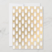 Dot Unicorn Baby fles | Uitnodiging tot Baby showe (Achterkant)