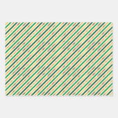 Dot Waves Gestreepte St. Patrick's Day Inpakpapier Vel (Voorkant)