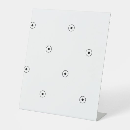 Dot, White Smoke Pedestal Sign Reclamebord Met Voetstuk (Voorkant)