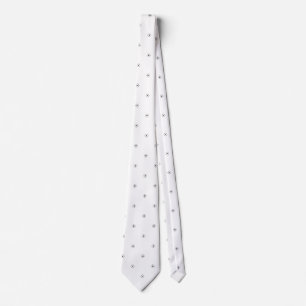 Dot, witte rook stropdas