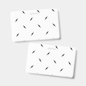 Dot, zwart badge (Voor- en achterkant)